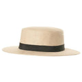 Adult Straw Hat with ebony Band - One Size