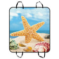 GCKG Summer Beach Seashell Starfish Sand Sky Pet Car Seat Cover Dog Car Seat Mat Hammock Cargo Mat Trunk Mat For Cars Trucks and SUV 54x60 inches