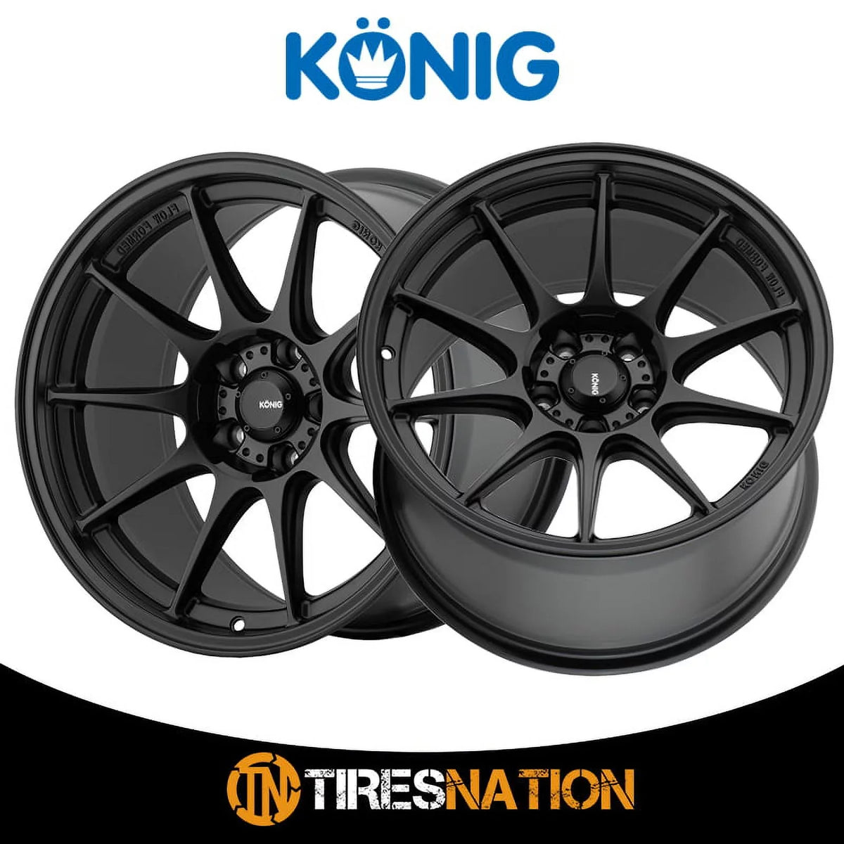 Konig 57B Dekagram 16x8 4x100 +35et Semi-Matte charcoal Wheel