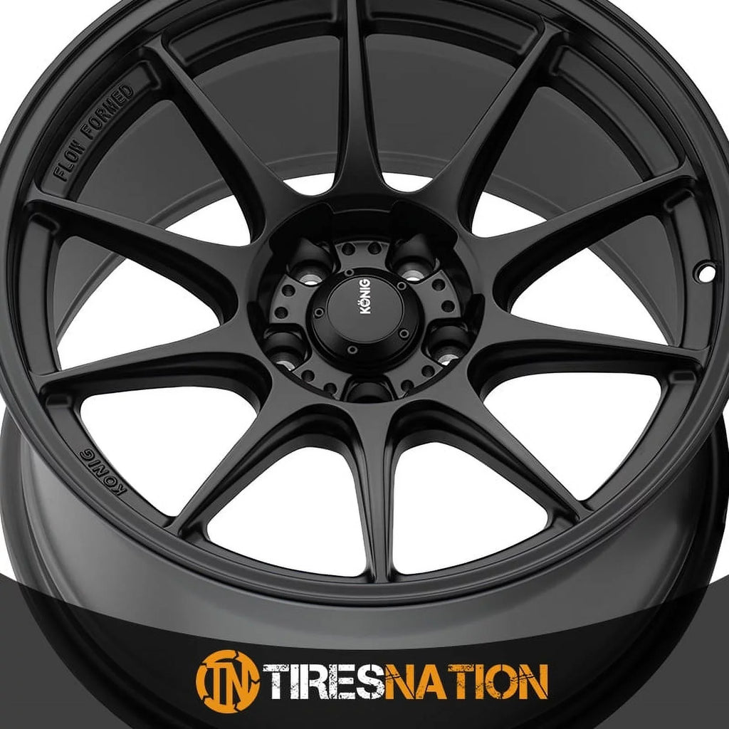 Konig 57B Dekagram 16x8 4x100 +35et Semi-Matte charcoal Wheel