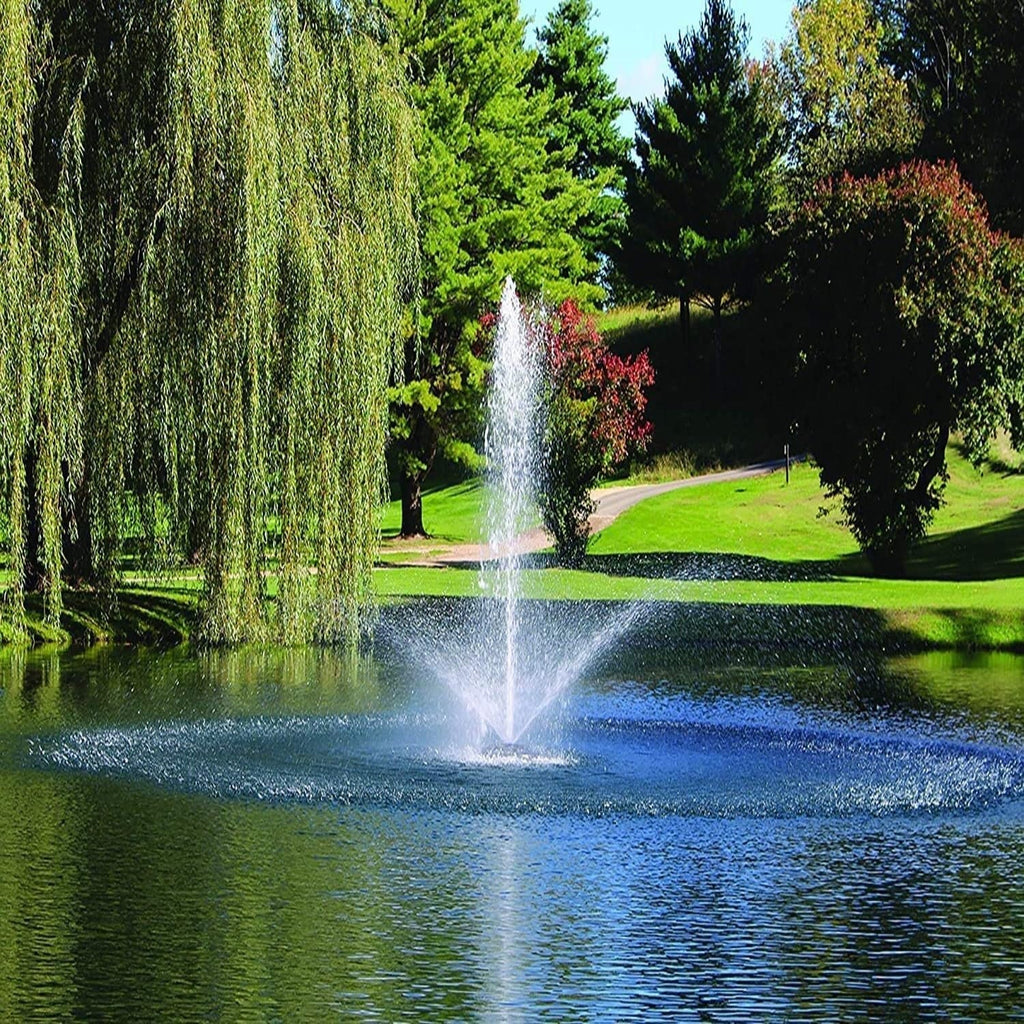 Kasco 1  J Series Decorative Fountain - 120V with 50 Ft Electric Power Cord | water feature and Lake Fountain | Efficient water feature Aerator Outdoor Fountain dark