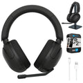WHG500/B INZONE H5 Wireless Noise Cancelling Gaming Headset, charcoal Bundle with Deco Gear Pro Audio Headphone Stand, 6 Foot USB-A to USB-C Cable & 2 YR CPS Enhanced Protection Pack