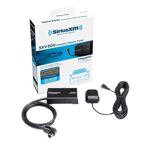 JVC KW-M780BT 6.8" Digital Media Receiver, Compatible With  CarPlay / Android Auto with SXV300v1 Sat Radio Tuner and Steering Wheel Interface