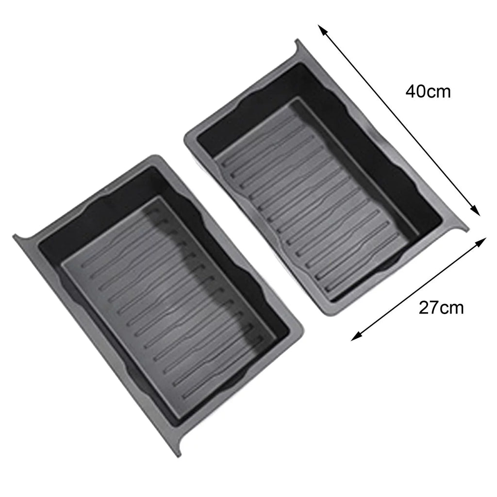 under Seat Storage Box Hidden Tray Durable Underseat Organizer Tray for Model Y