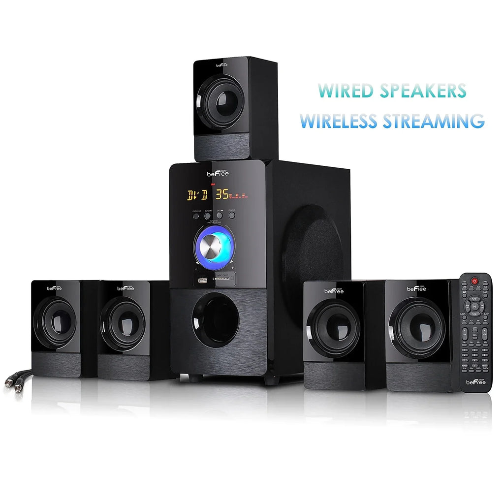 beFree Sound 93695498M 80 W 5.1 Channel Surround Sound Speaker dark (93695498M)