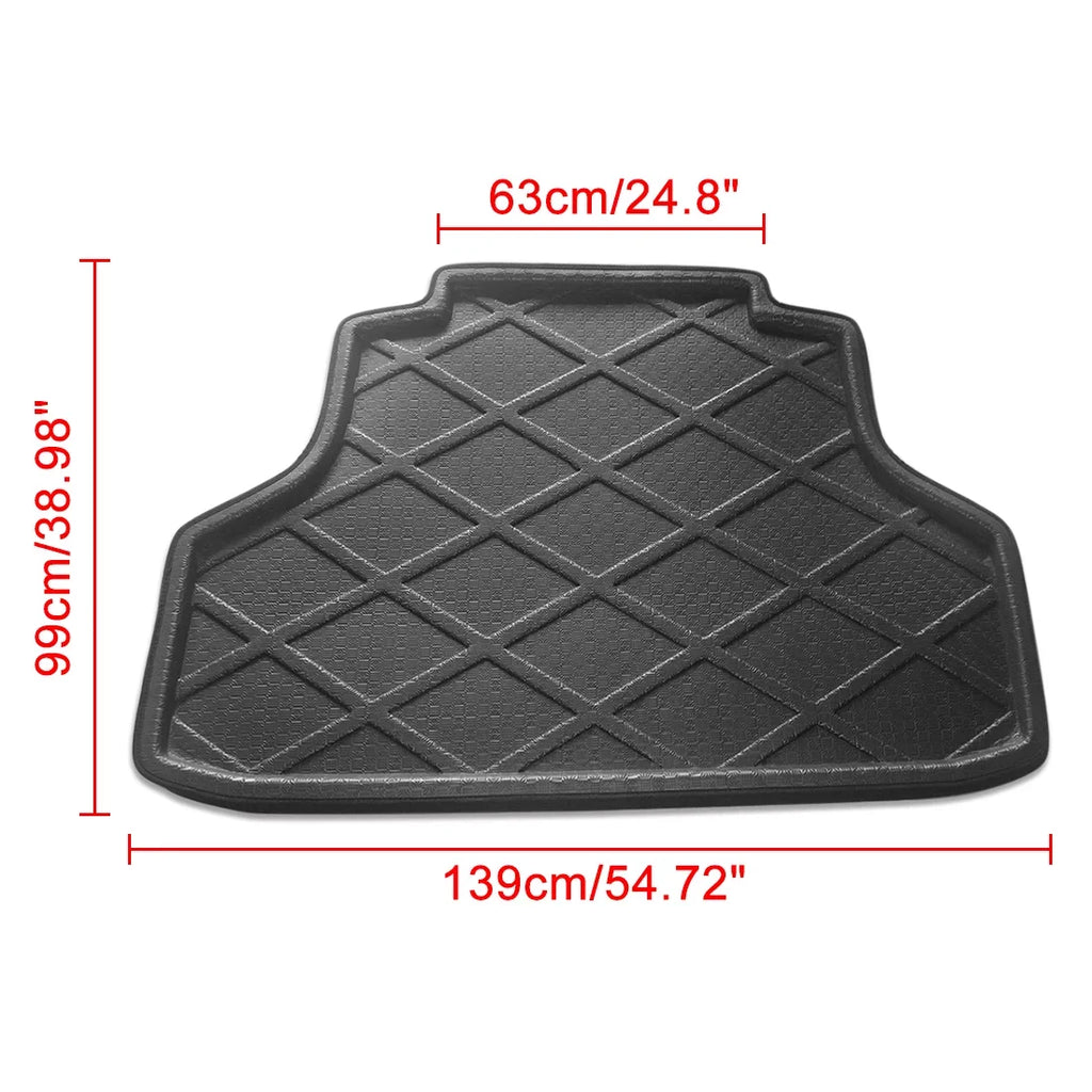 Unique Bargains dark Rear Trunk Tray Boot Liner Cargo Floor Mat Cover for Honda Accord 8 08-12