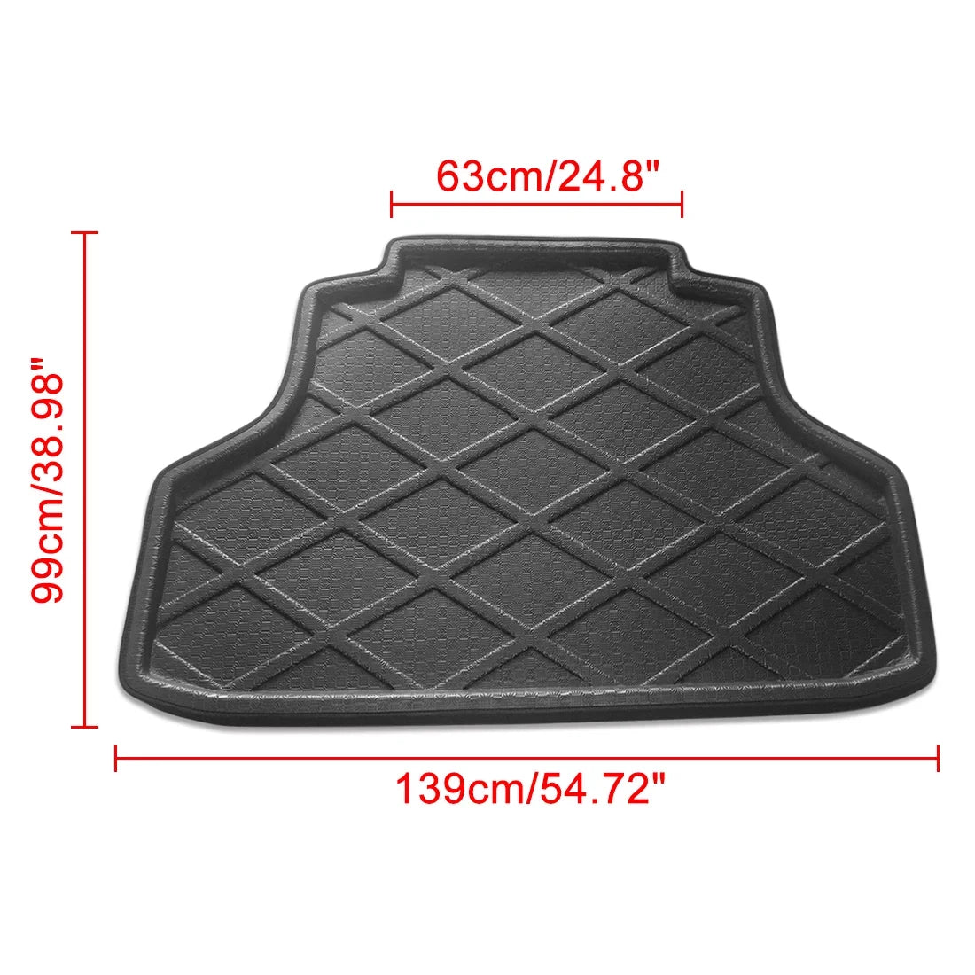 Unique Bargains dark Rear Trunk Tray Boot Liner Cargo Floor Mat Cover for Honda Accord 8 08-12