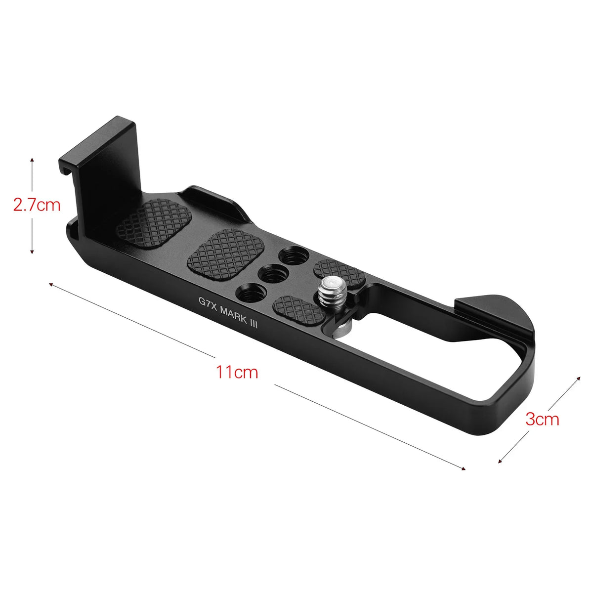 Suzicca Camera Quick Release L Mount Plate with Cold Shoe 1/4 3/8 Threaded Holes Wrenches Replacement for  G7X Mark III Camera Accessories
