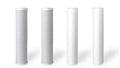 4 Pack Big Blue Water Filters: SEDIMENT + CARBON BLOCK 4.5" x 20"