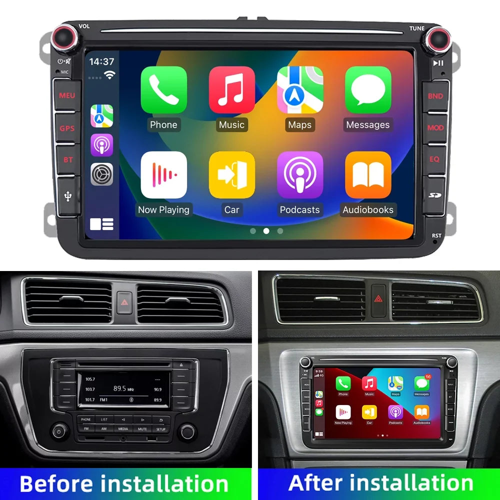 8" Car Stereo Radio Player For VW Volkswagen Jetta Golf 5 6 Passat  Carplay