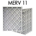 10X30X1 MERV 11 Pleated Air Filter 6PK | 9.5x29.5x.75 - Actual Size