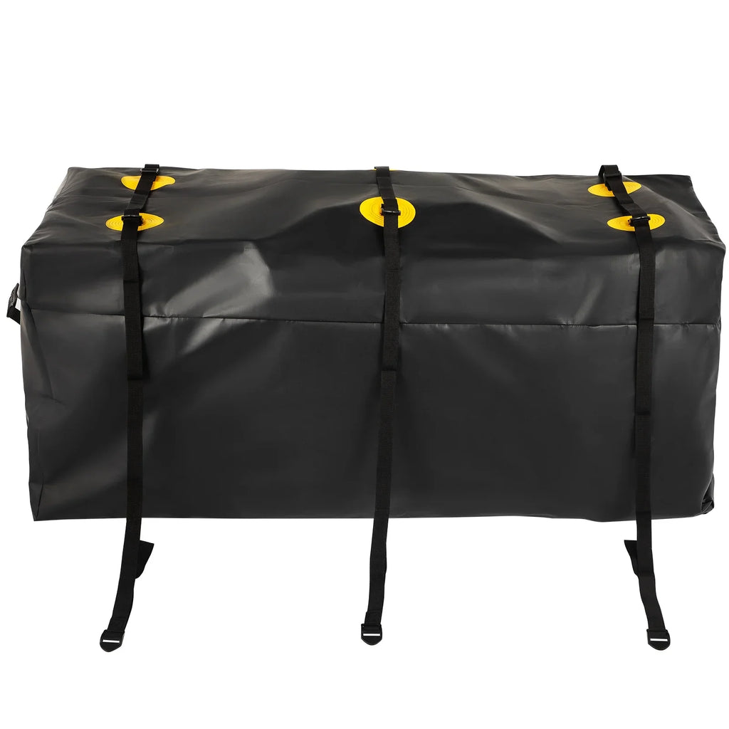 BENTISM Hitch Cargo Carrier Bag, Waterproof 840D polyvinyl chloride, 48"x20"x22" (12 Cubic Feet), Heavy Duty Cargo Bag for Hitch Carrier with Reinforced Straps, Fits Car Truck SUV Vans Hitch Basket