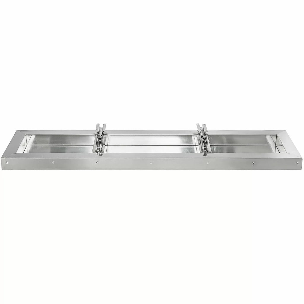 VEVOR Concession Shelf 48L x 12W 25mm Stainless Steel Drop Down Folding Serving Food Shelf Stand Serving for Concession Trailer Serving Window