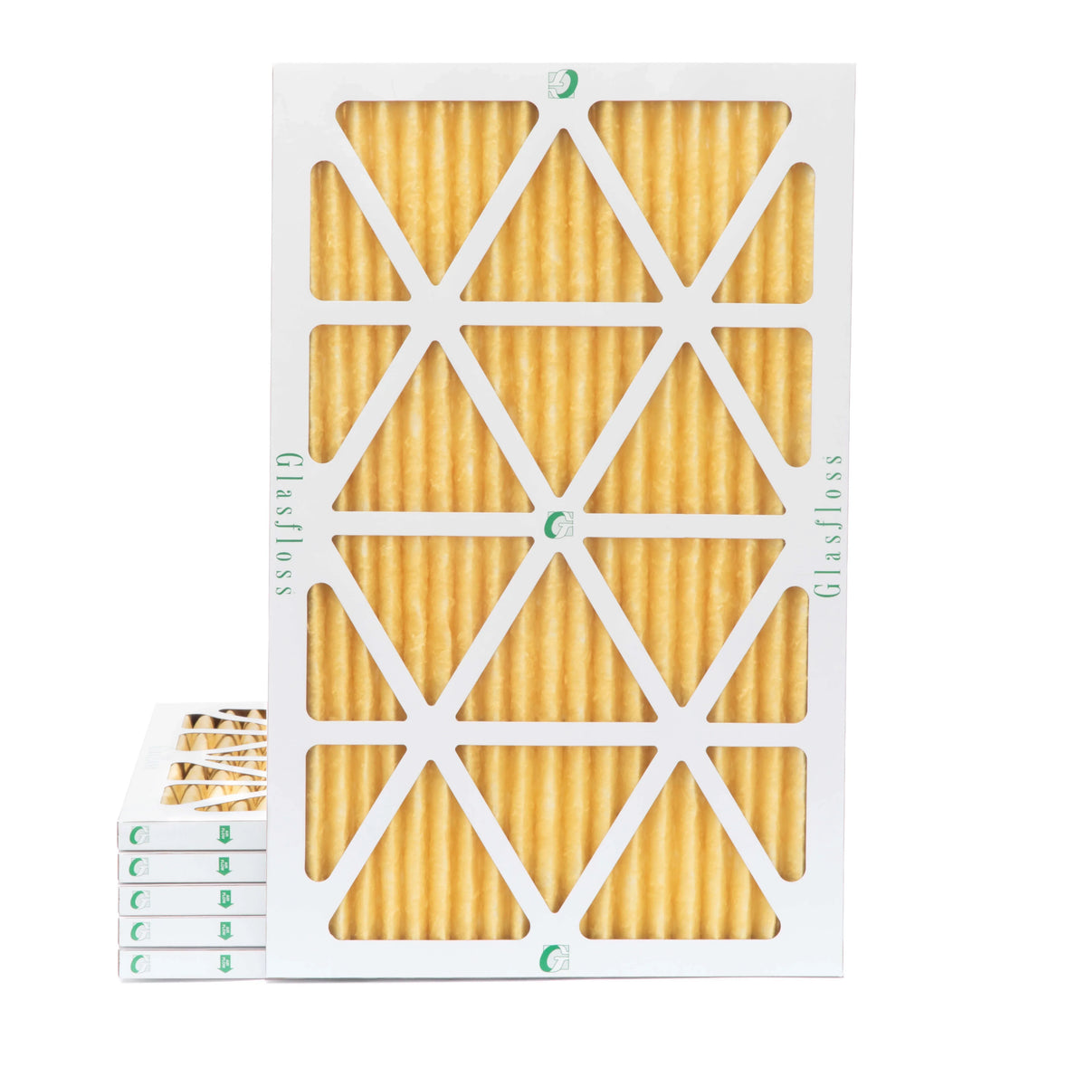 Actual Size: 19-5/8 x 29-5/8 x 7/8. 6 Pack of 20x30x1 MERV 11 Pleated Air Filters by Glasfloss