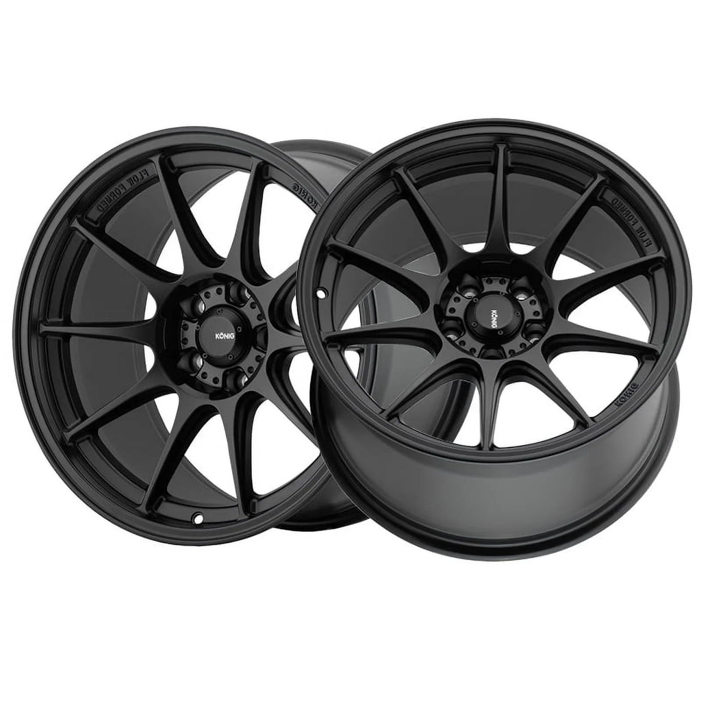 Konig 57B Dekagram 17x8 4x100 +45et Semi-Matte dark Wheel