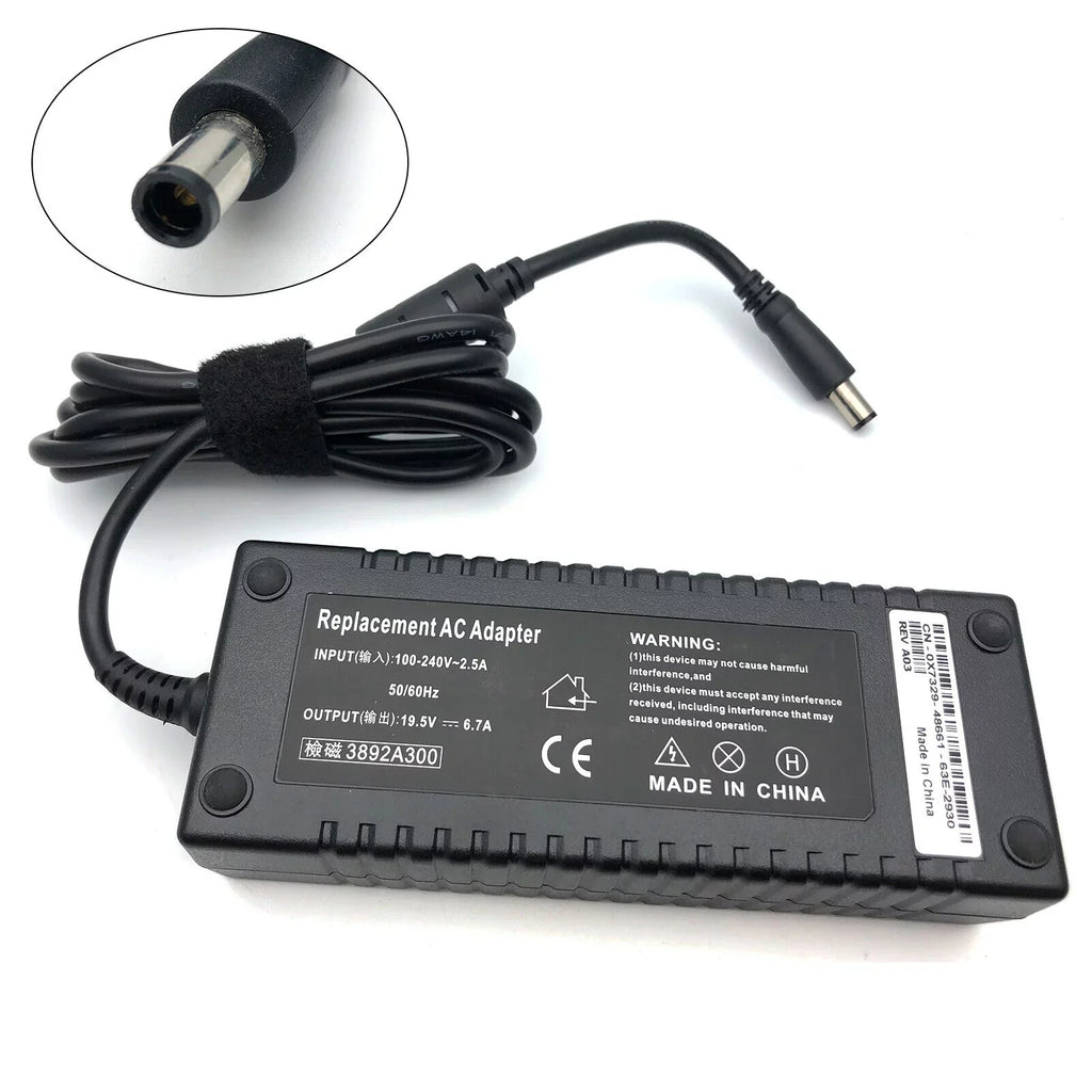 130W AC Power Adapter Charger for  G3 17 3779, G5 15 5587 G7 15 7588 Laptop