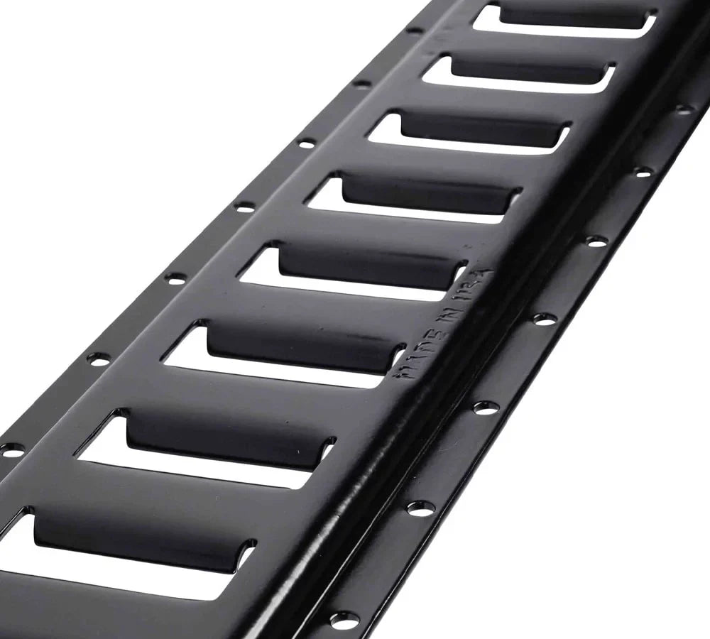 (4 Pack) 5 Ft Horizontal E Track Tie-Down Rail - Made in USA | dark Powder Coated, Bolt-On Tie Down Rail for Cargo on Pickups, Trucks, Trailers, Vans