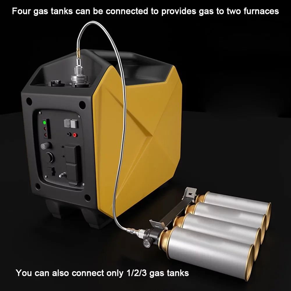 CAMPINGMOON Multifunctional FuelTank Four for Two Split Furnace Adapter, Practical GasTank Conversion Tool for Backpacking Stoves