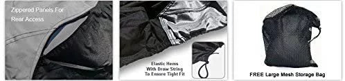 Weatherproof Jet Ski Covers for Yamaha EXR 2021 - Gray/dark Color - All Weather - Trailerable - Protects from Rain, Sun, UV Rays, and More! Includes Trailer Straps and Storage Bag