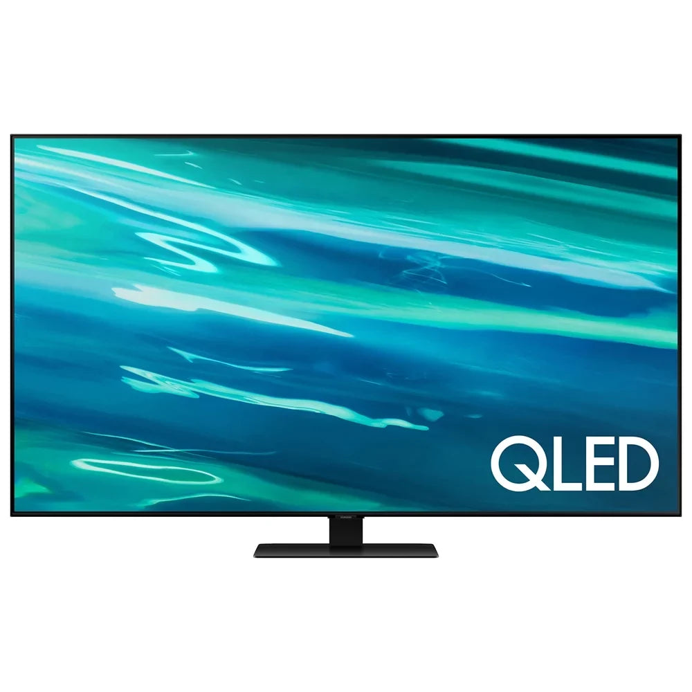 Restored  QN55Q80AA 55 inch QLED 4K UHD Smart TV (2021) Bundle with 2 Year Premium Extended Protection Plan (Refurbished)