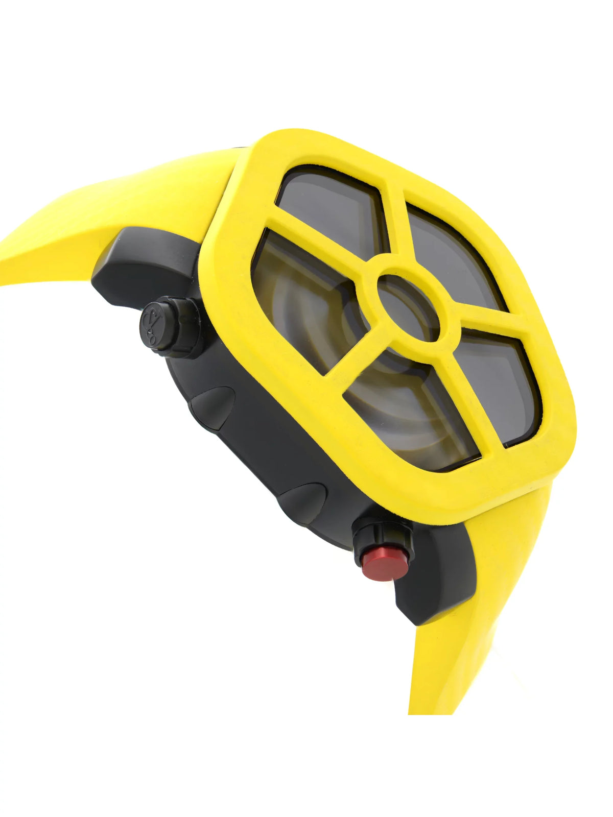 Ghost Steel Carbon Bezel Yellow Quartz Watch GH100.11.NS.PC.ANH4D. Jacob & Co