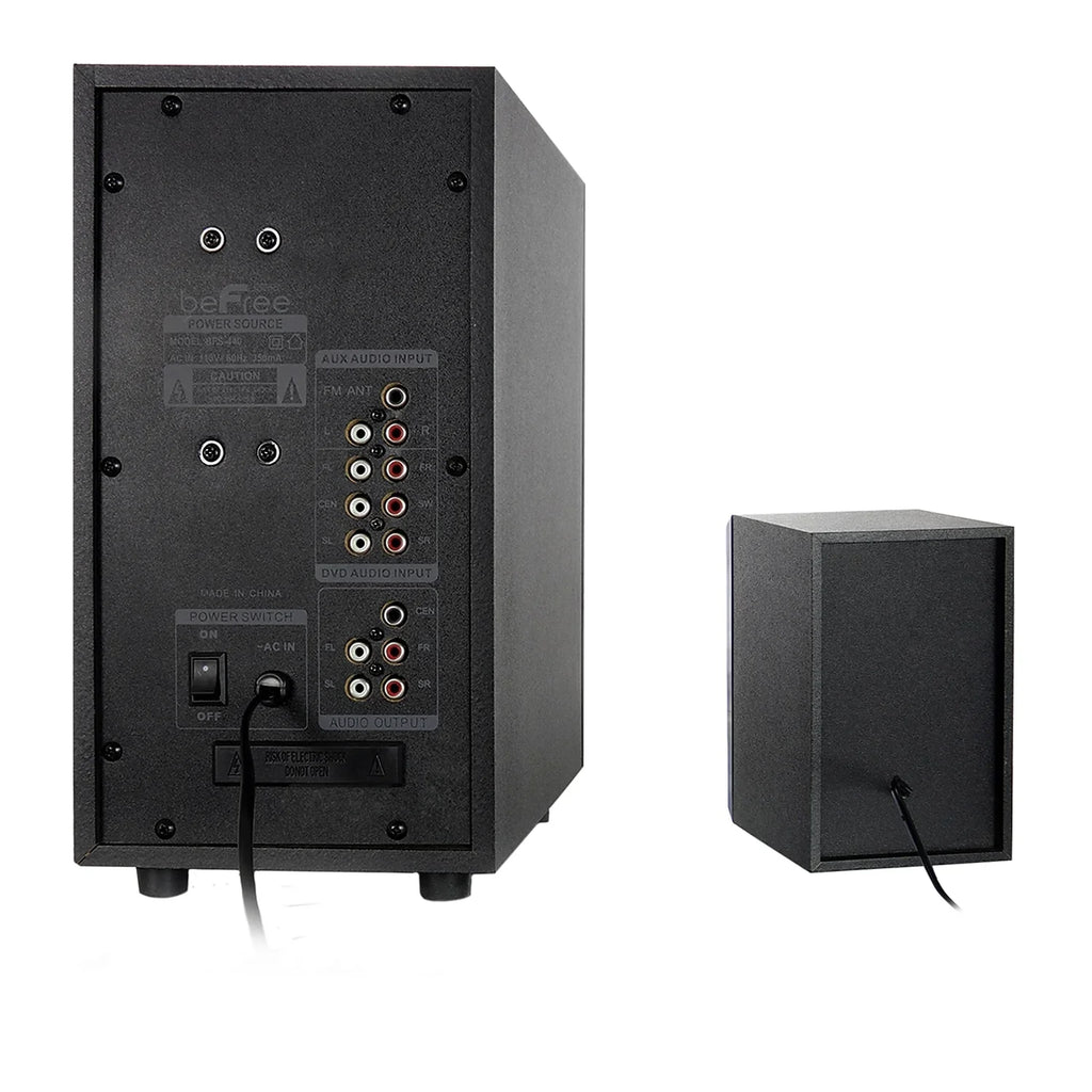 beFree Sound 93695498M 80 W 5.1 Channel Surround Sound Speaker dark (93695498M)