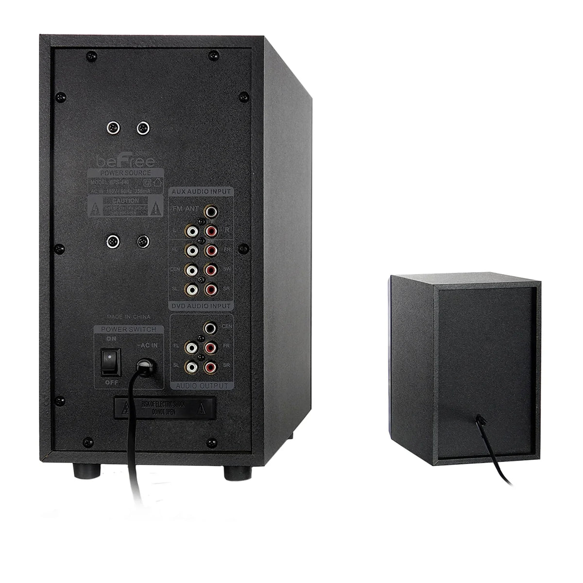 beFree Sound 93695498M 80 W 5.1 Channel Surround Sound Speaker dark (93695498M)