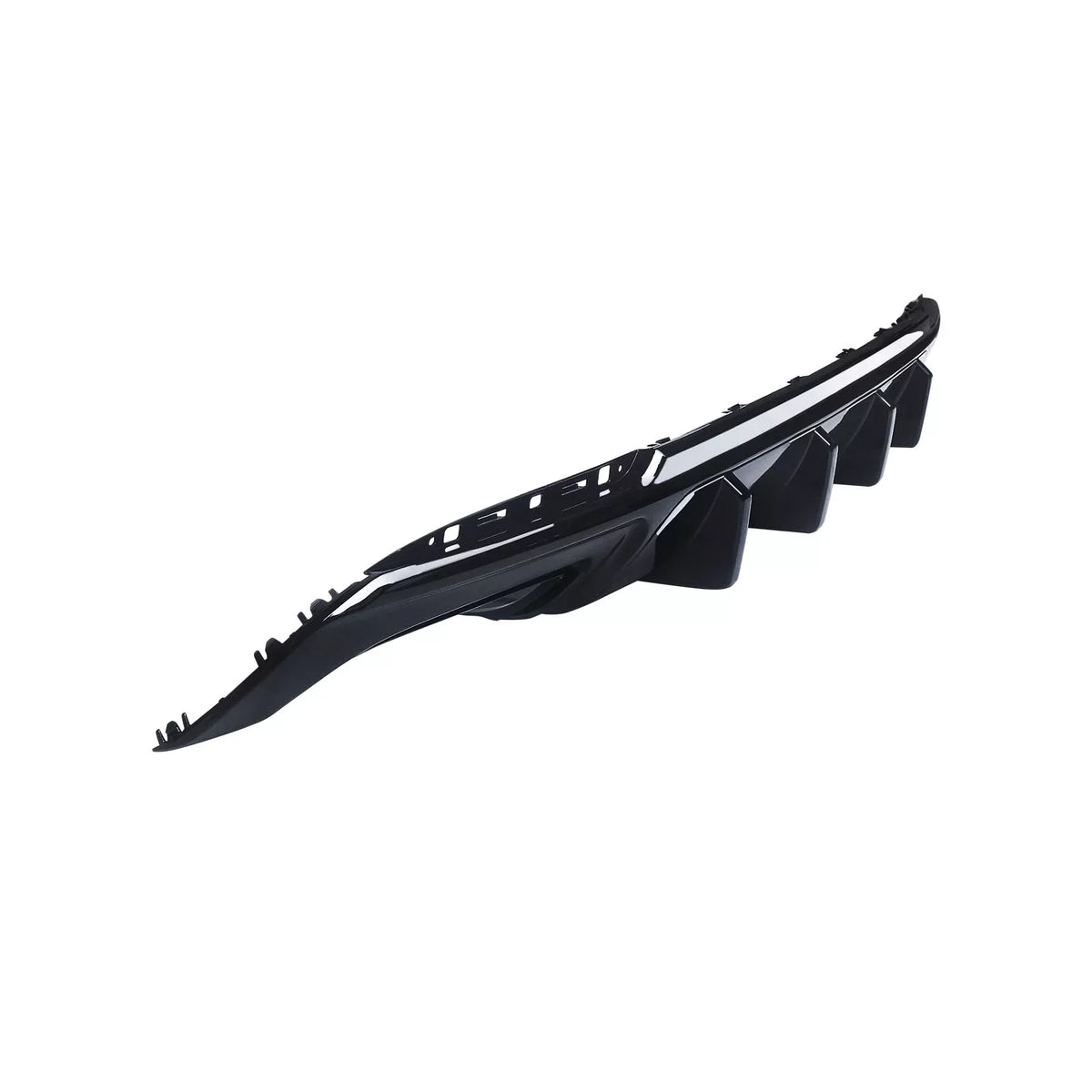 NINTE Rear Diffuser for 2015-2022 Chrysler 300 SRT Back Lip Gloss ebony Square Exhaust