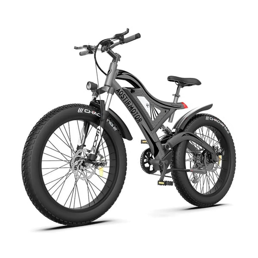 Electric Mountain Bike. AOSTIRMOTOR Hot Fat Tire Adults Electric Bicycle 26 In