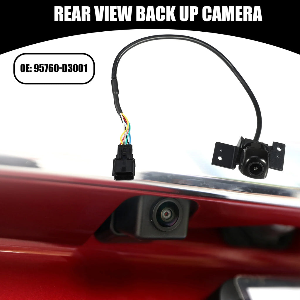 Car Rear View Back Up Camera No.95760-D3001 for Hyundai Tucson 2016-2018 Plastic ebony
