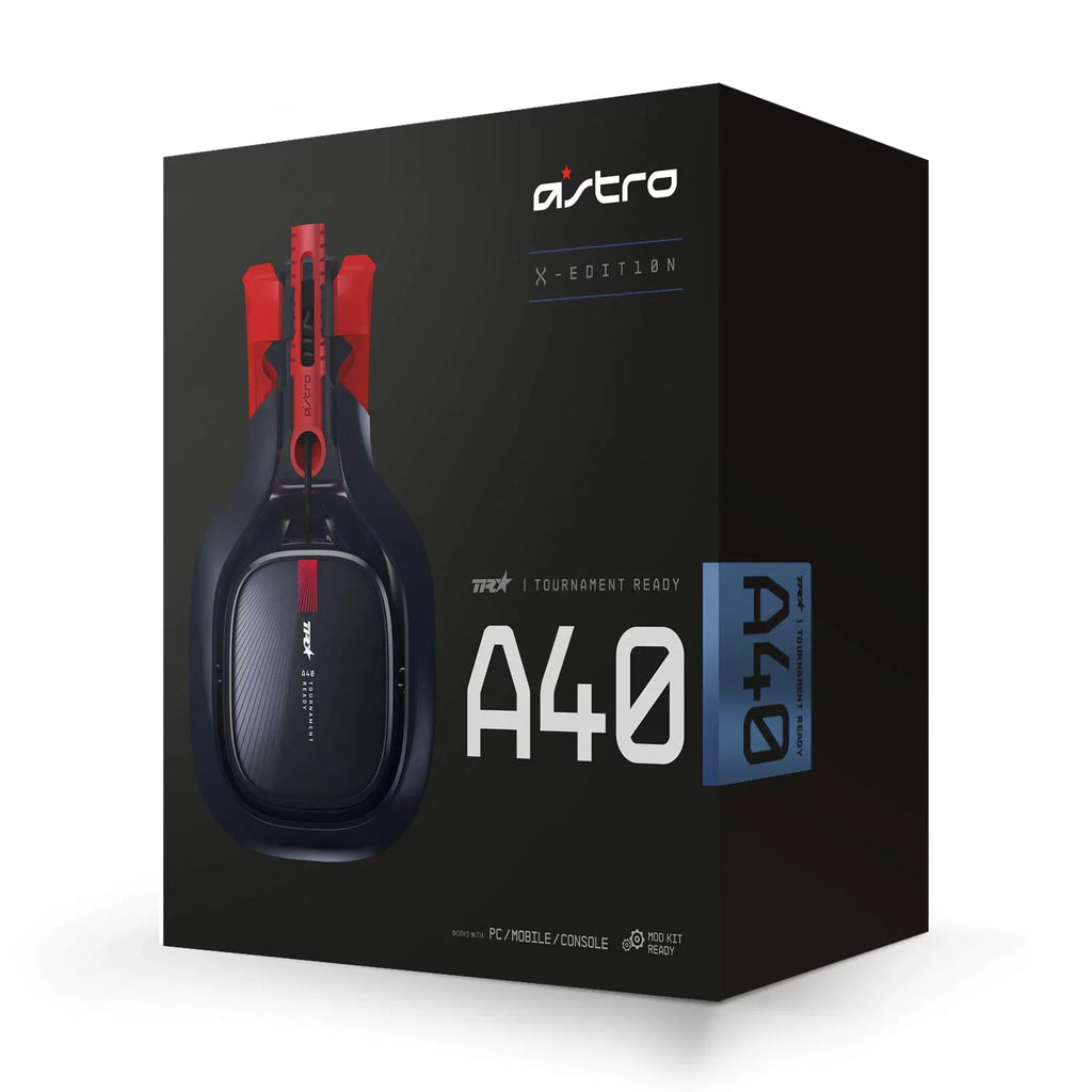 Pre-Owned ASTRO Gaming A40 TR X-Edition Headset For Xbox Series X | S|One, PS5, PS4, PC, Mac, Nintendo Switch dark/Red (Refurbished: Like New)