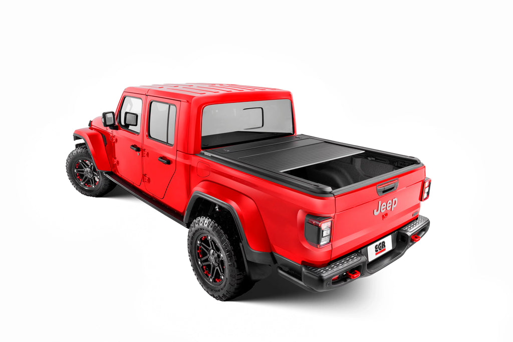 EGR 2020-2024 Fits Jeep Gladiator Sport Crew Cab Pickup 2018-2023 Fits Jeep Wrangler Unlimited 4 Door Rolltrac Electric Retractable Bed Cover RT039031E