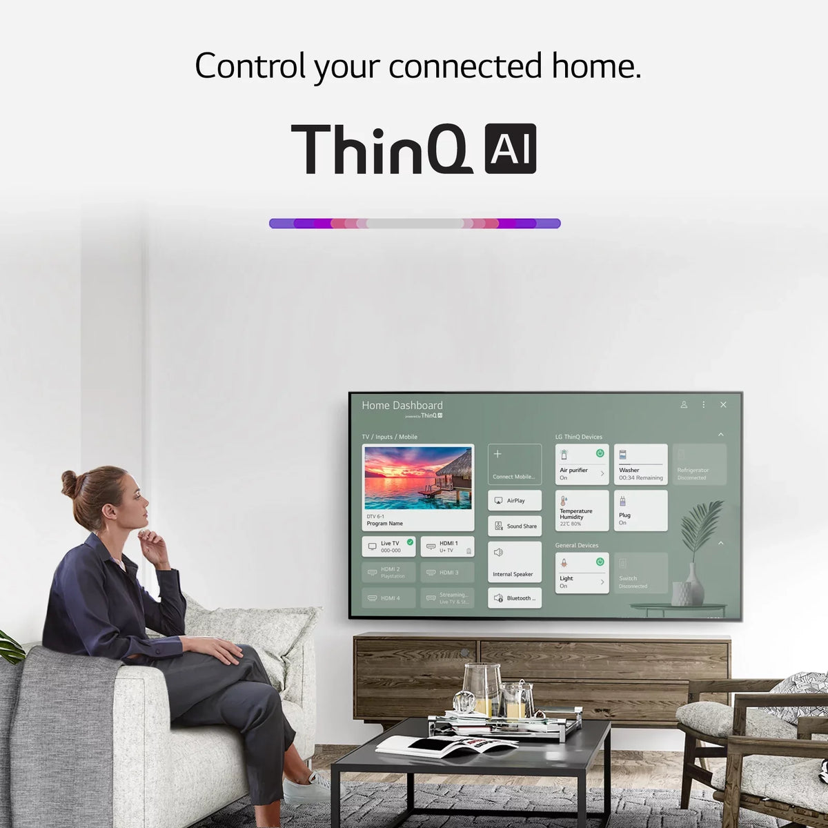 65" Class 4K UHD Smart TV with AI ThinQ® NanoCell 80 Series 65NANO80UPA