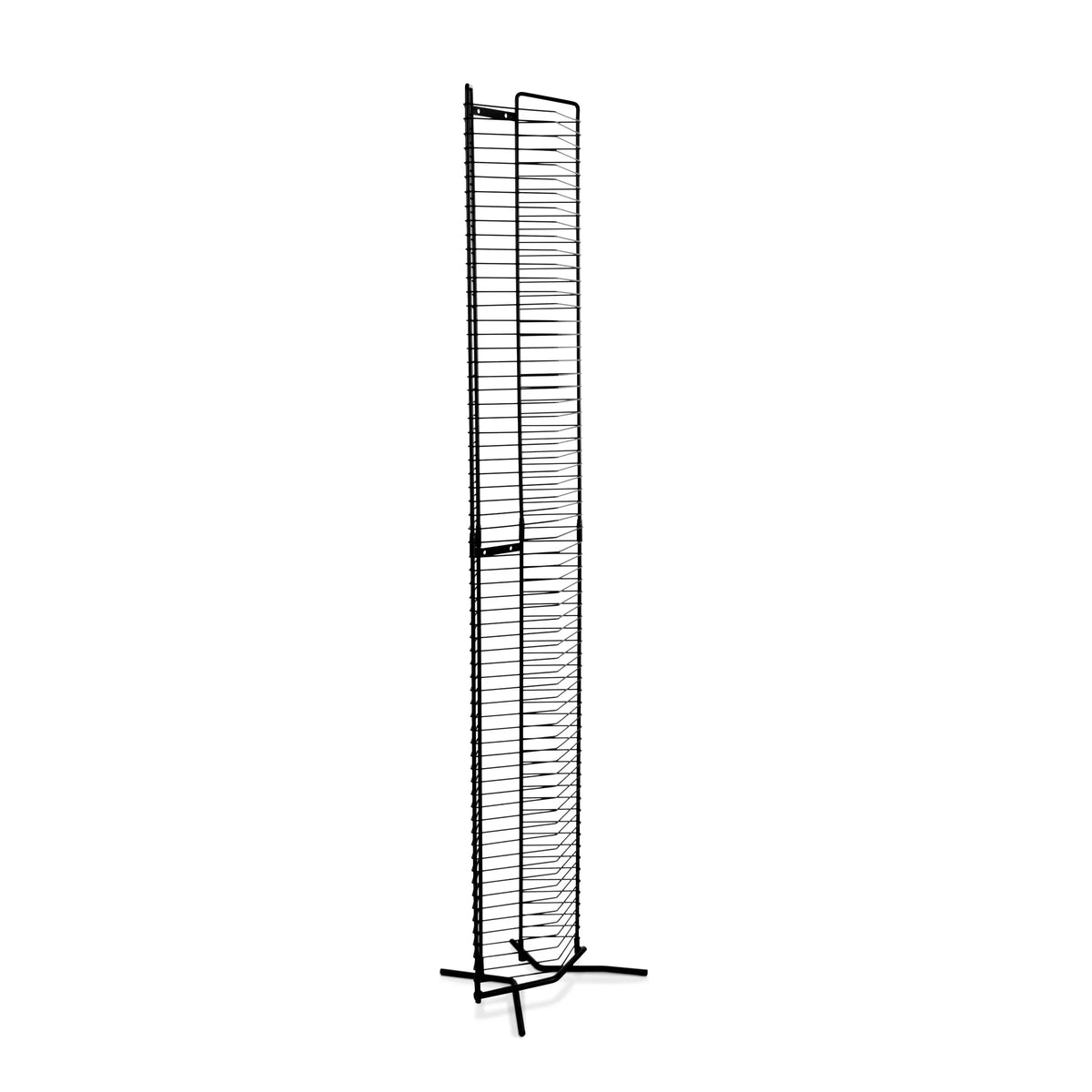 Atlantic Contemporary 65-Disc Onyx Heavy Guage Steel Media Storage Tower, ebony