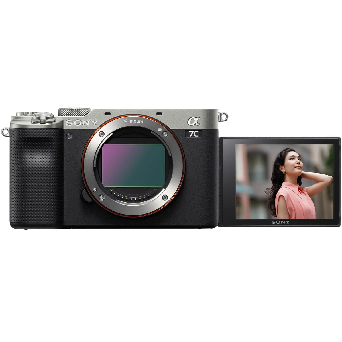 a7C Mirrorless Full Frame Camera Body +  FE 35mm F1.4 GM G Master Lens SEL35F14GM Silver ILCE7C/S Bundle with Deco Gear Photography Backpack Case + Microphone + LED + Monopod and Accessories