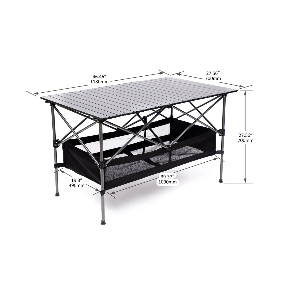 Set of 5, Folding Outdoor Table and Chair Set for Indoor, Outdoor Camping, Picnics, Beach,Backyard, BBQ, Party, Patio, ebony/Gray