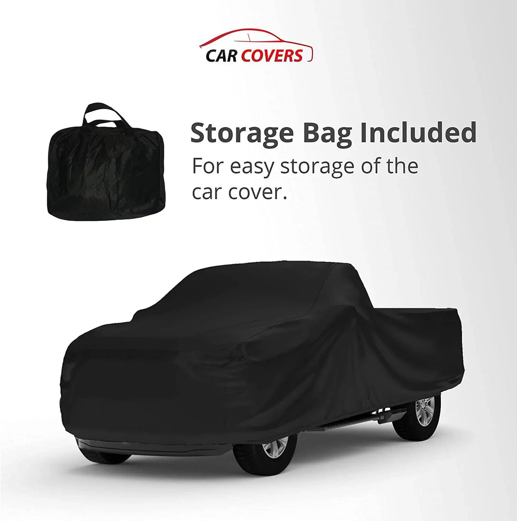 Indoor Truck Cover Compatible with 2020 Chevrolet Silverado 2500 Crew Cab, 8 Ft Bed - ebony Satin - Ultra Soft Indoor Material - Keep Vehicle Looking Between Use - Includes Storage Bag