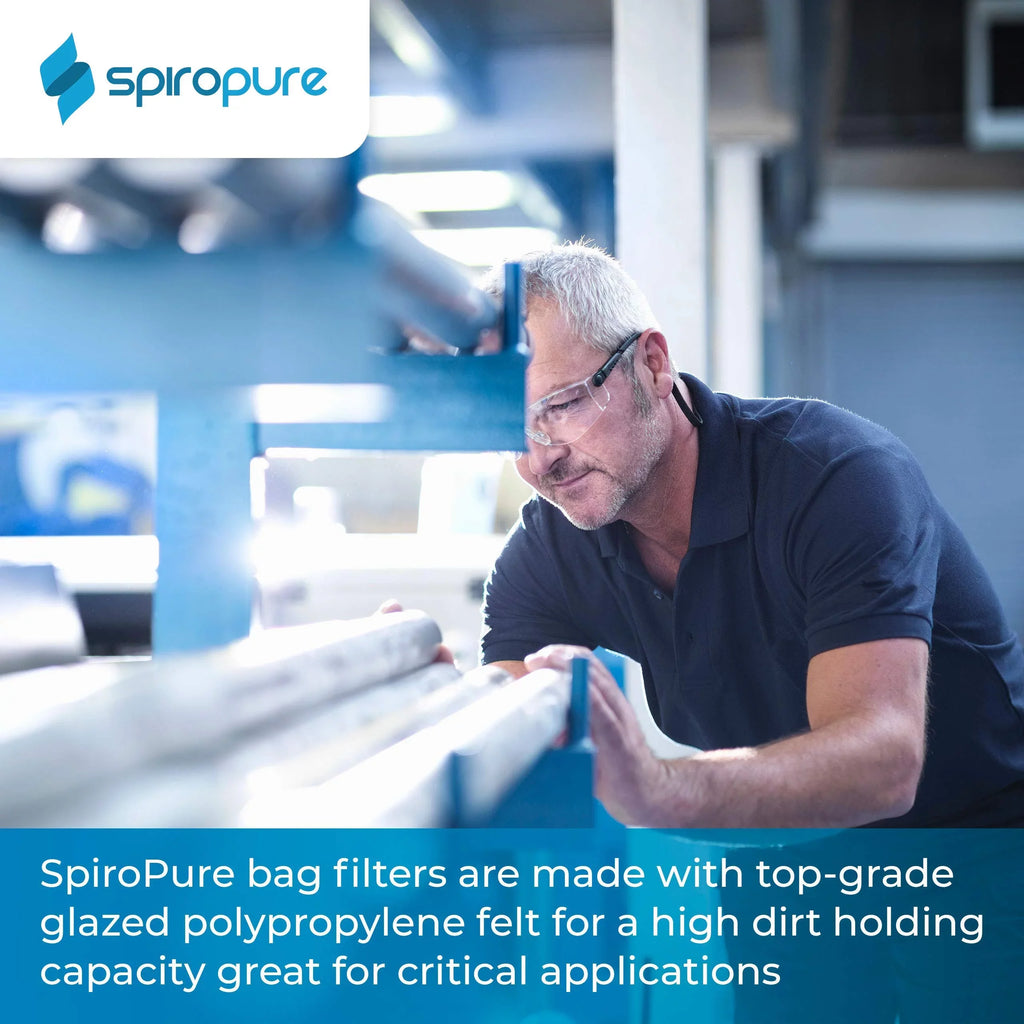 SpiroPure SP-BN-420-150 150 Micron #4 (20”) Woven Nylon Monofilament Mesh Liquid Bag Filter BN-420-150 255033-03 (Case of 40)