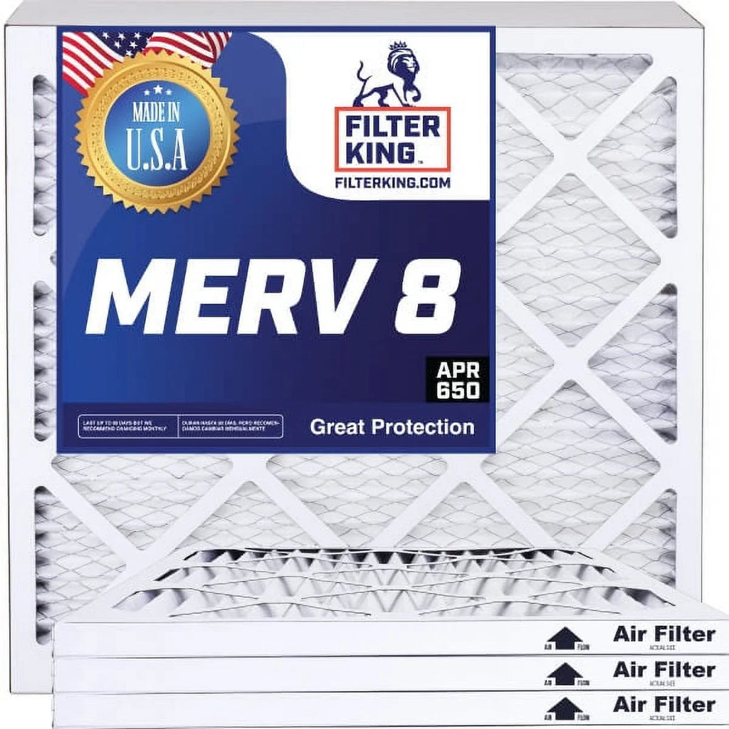 Filter King 38x51.5x1a Air Filter | 4-PACK | MERV 8 HVAC Pleated A/C Furnace Filters | MADE IN USA | Actual Size: 38 x 51.5 x .75"