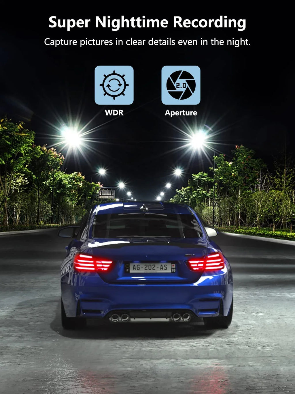Dash Cam Front and Rear, Mini Dash Cam 1080P Full HD with 32GB SD Card, 2.45 1 inch IPS Screen, 2 Mounting Ways, Night Vision, WDR, Accident Lock, Loop Recording, Parking Monitor Car,Motorcyle,Balls