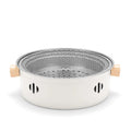 Portable Stainless Steel Charcoal BBQ Grill - Split Grill Design for Camping, Picnics, and Travel - Enjoy Barbecue Anywhere with this Camping Barbecue Stove