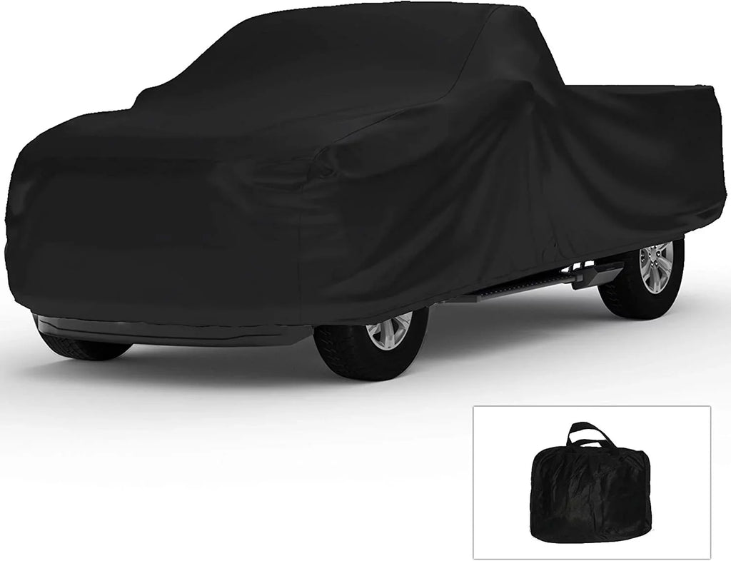 Indoor Truck Cover Compatible with 2020 Chevrolet Silverado 2500 Crew Cab, 8 Ft Bed - ebony Satin - Ultra Soft Indoor Material - Keep Vehicle Looking Between Use - Includes Storage Bag