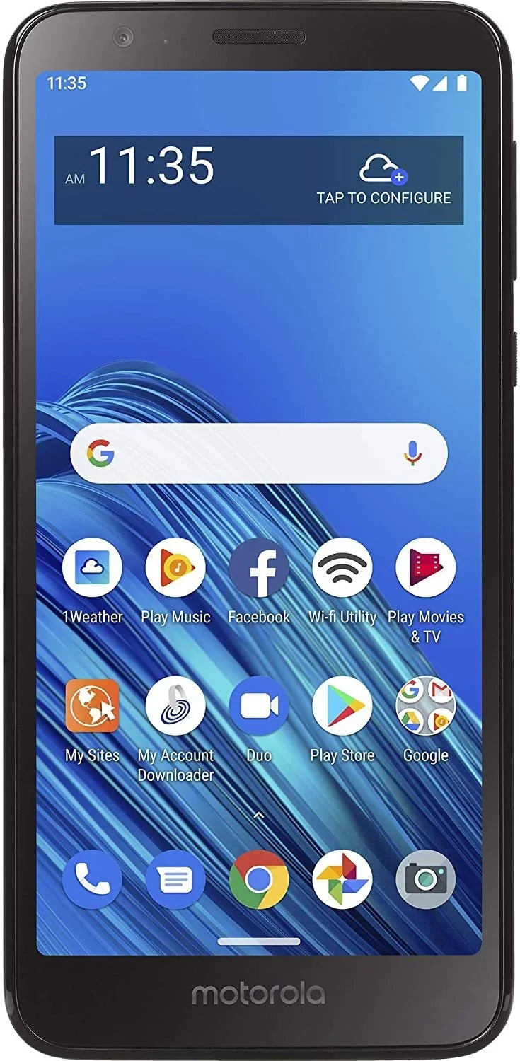 Motorola TracFone Moto E6 4G LTE Prepaid Smartphone Locked  ebony  32GB