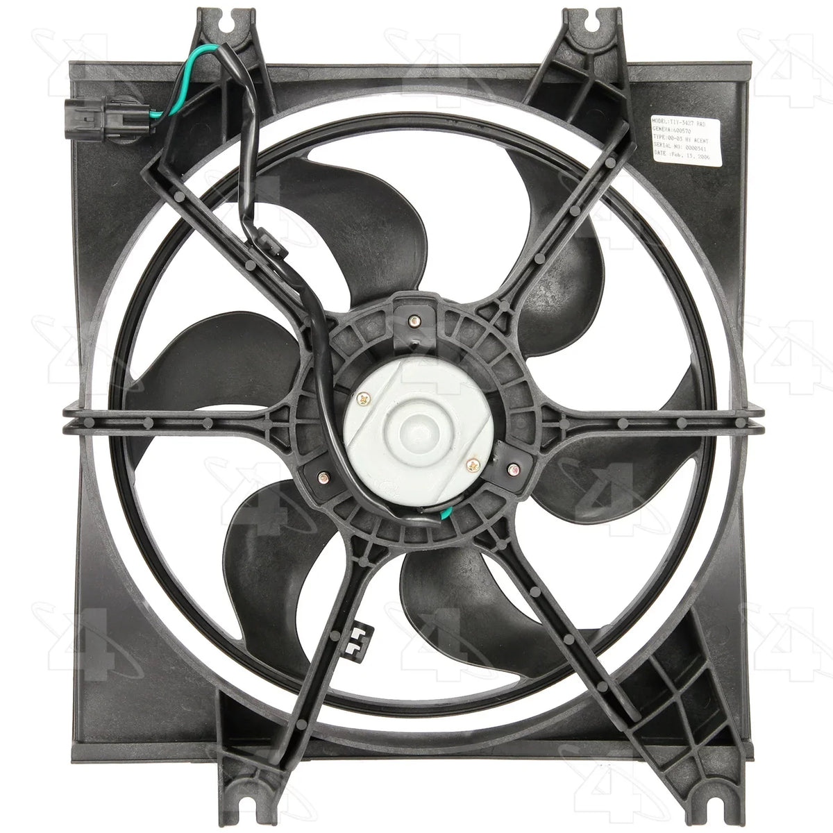 Four Seasons 75382 Cooling Fan Assembly Fits select: 2000-2006 HYUNDAI ACCENT