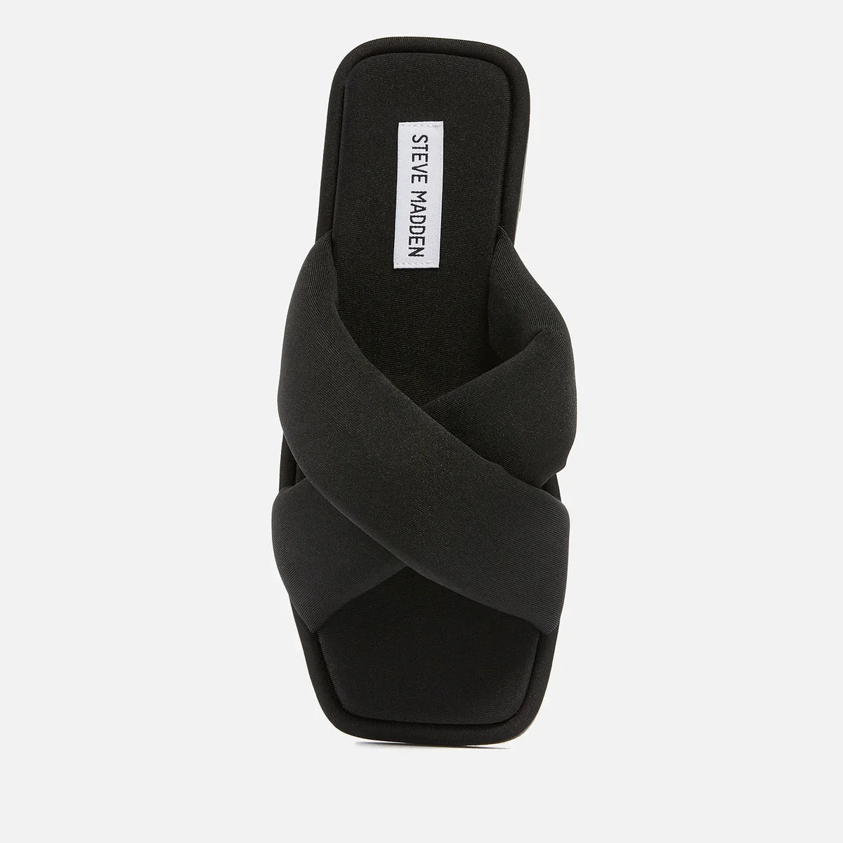 Steve Madden Dixie Women's Flat Criss Cross Jersey Slide Sandals