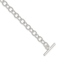 Auriga 925 Sterling Silver Fancy Link Toggle Bracelet 7.5 25mm for Women