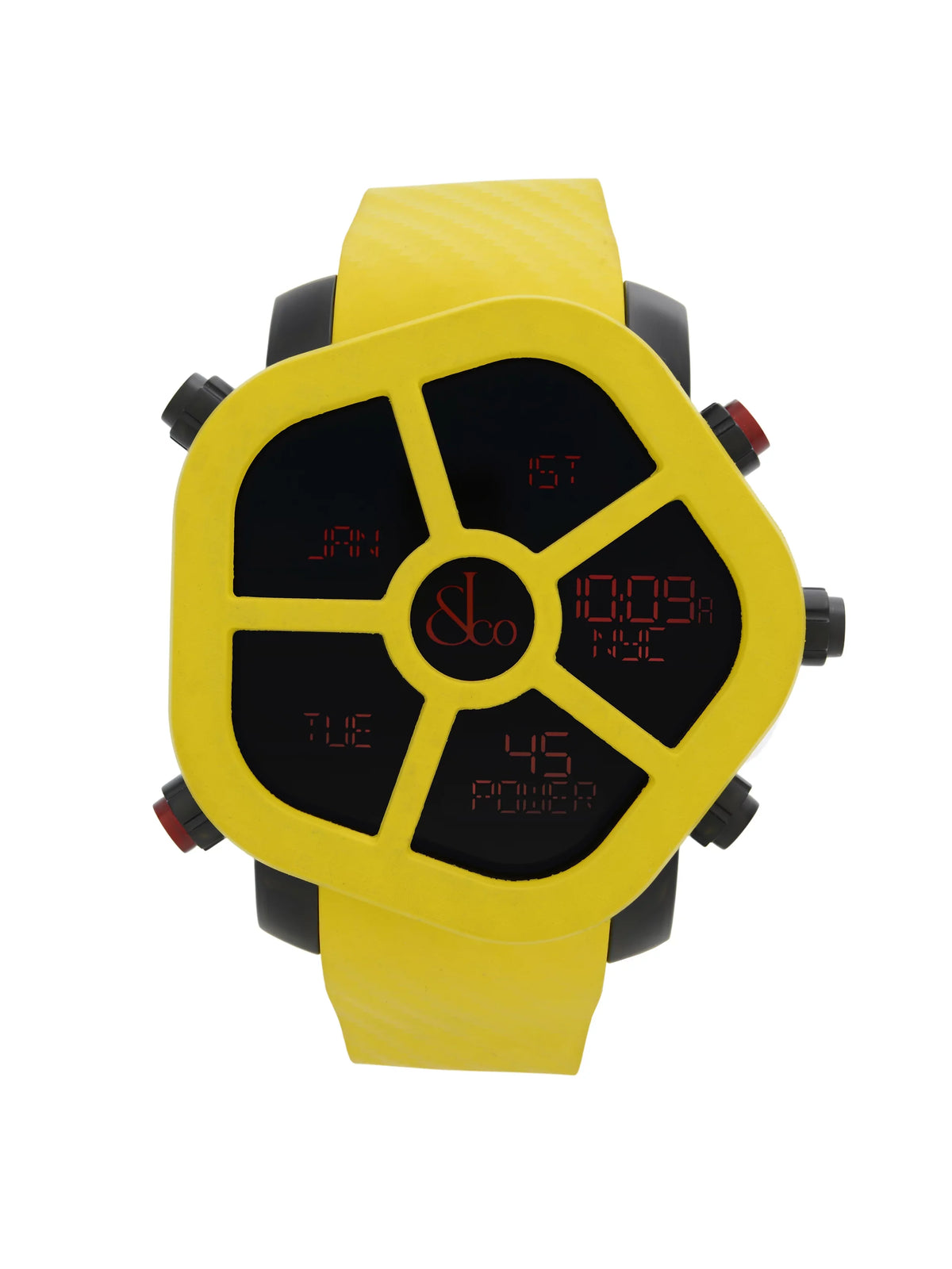 Ghost Steel Carbon Bezel Yellow Quartz Watch GH100.11.NS.PC.ANH4D. Jacob & Co