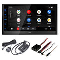 JVC KW-M780BT 6.8" Digital Media Receiver, Compatible With  CarPlay / Android Auto with SXV300v1 Sat Radio Tuner and Steering Wheel Interface