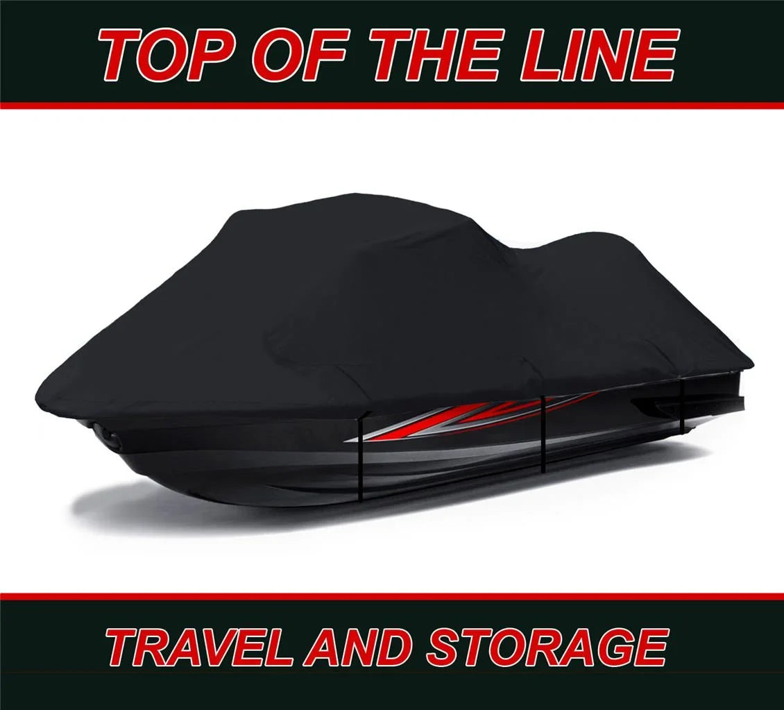 dark 600 DENIER JetSki Cover Compatible for Kawasaki STX 900 1997-2006 / STX 1100 1997-1999 / STS 900 2001 2002 Jet Ski PWC Cover
