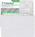 Filterbuy 18x24x4 MERV 8 Pleated HVAC AC Furnace Air Filters (6-Pack)